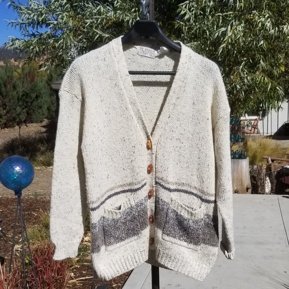 By Design Essentials Other - Vintage 1990s Cardigan with wooden buttons. In